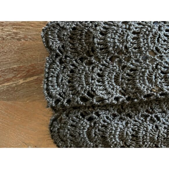 Boho Chic Festival Coastal Crocheted Fit And Flair Dress - Picture 5 of 5